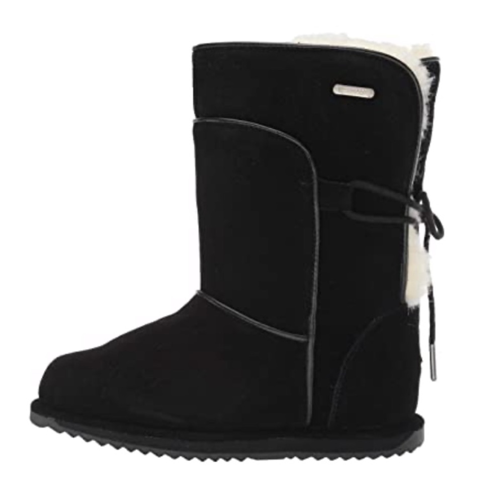 Emu Australia Kids Black Wool Airlie Boots Size 10